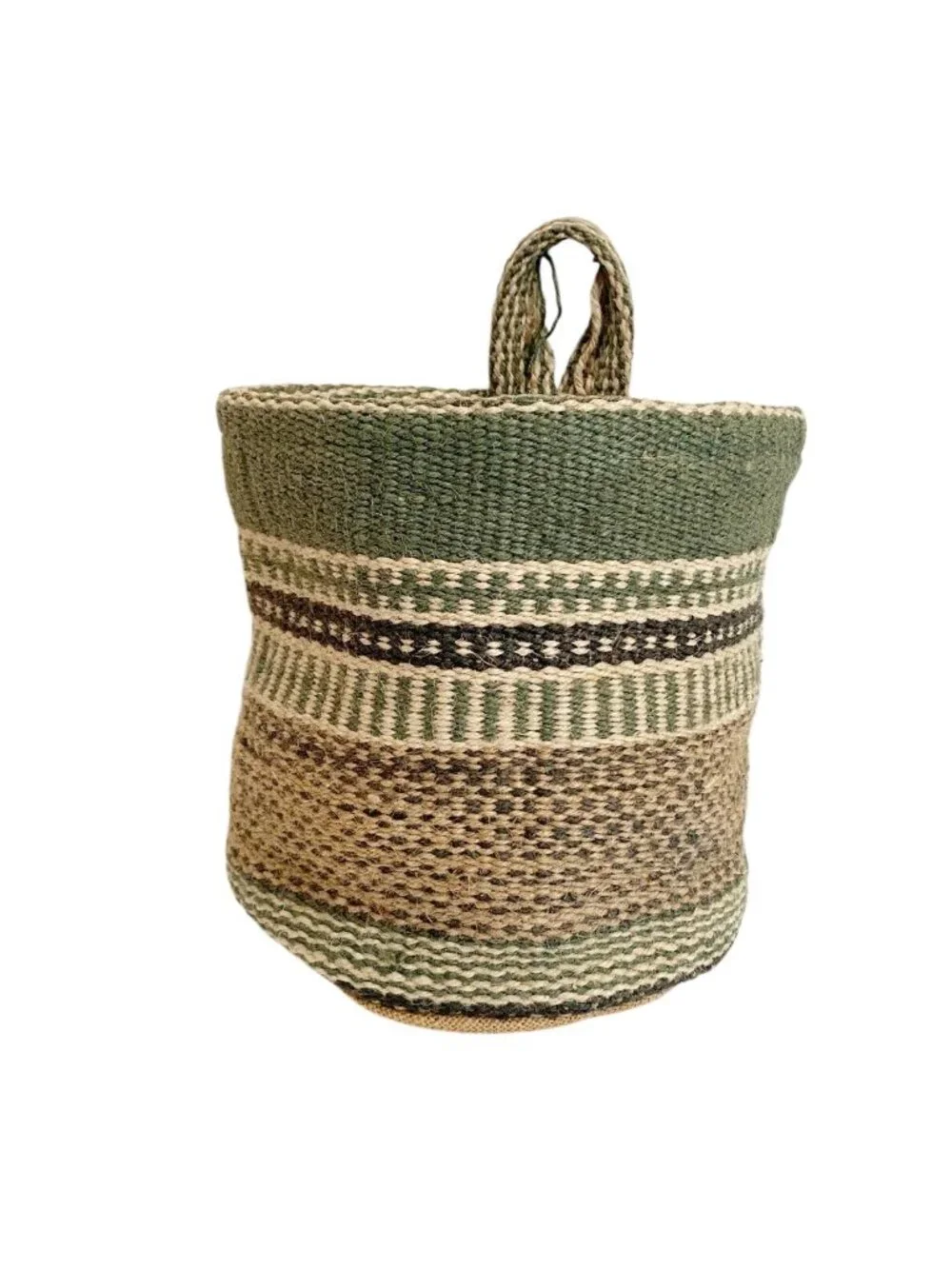 Hanging Burlap Planter Bag: Woven Garden Pot | Jute Woven Soft Garden Planter
